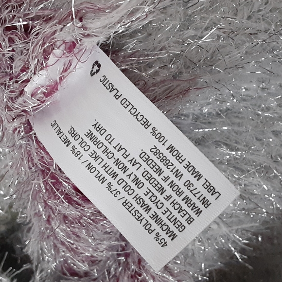 Wild Fable Fuzzy Stripes Crop Top Sweater - Picture 7 of 7